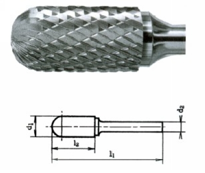 硬质合金钢圆柱球头旋转锉